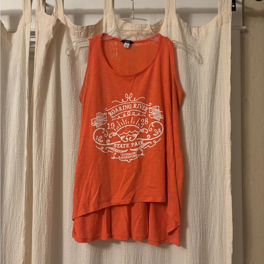 MV Sport Coral Lace Back Tank Top